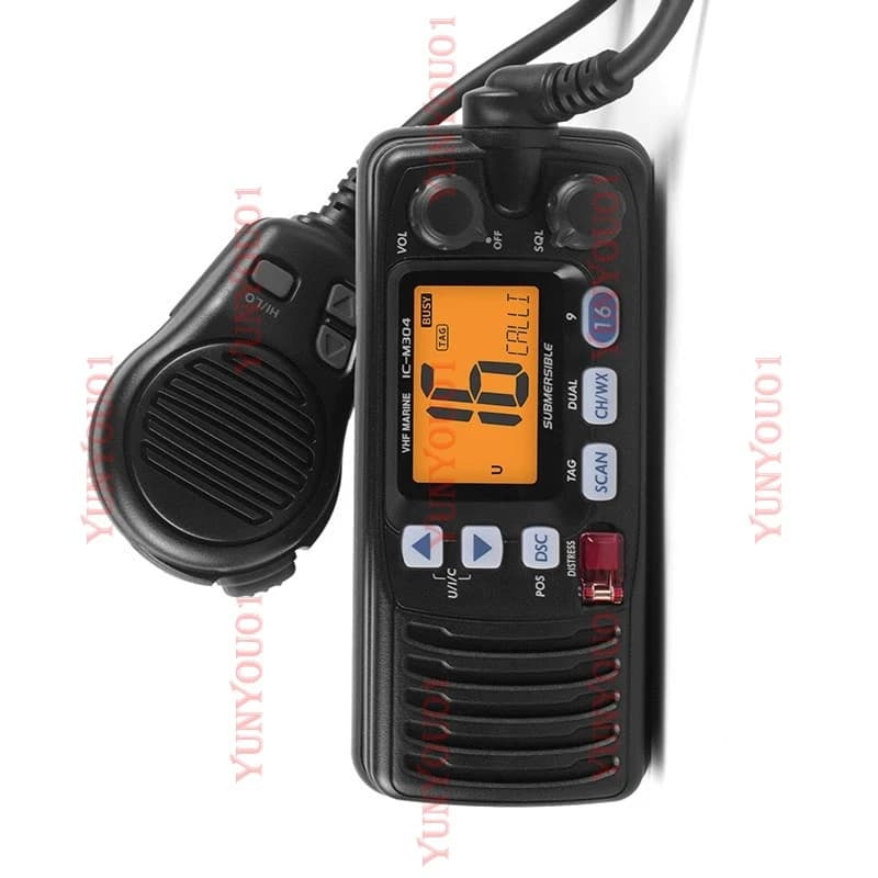 IC-M304 Radio marina Stazione per auto impermeabile VHF Radio mobile Walkie Talkie IC M304 Radio bidirezionale per nave marina