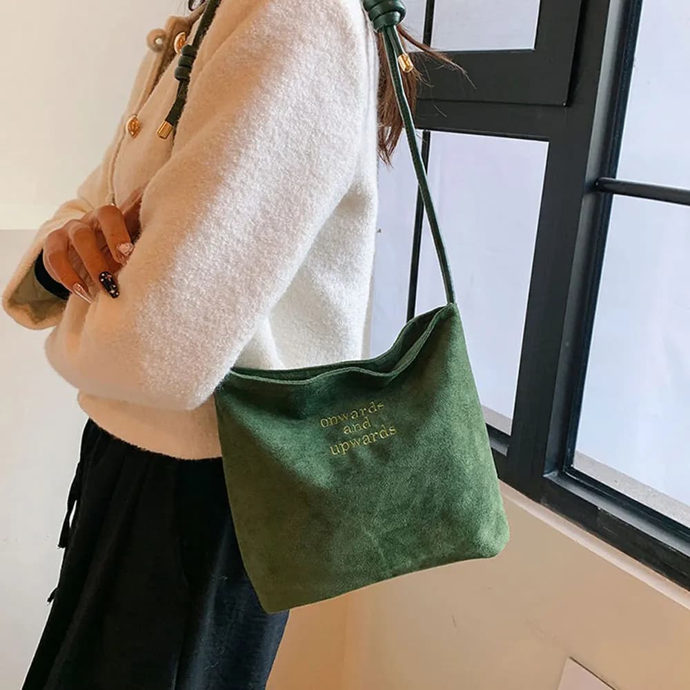 Lightweight Suede Bag, New Style Handbag, High-End Underarm Bag, Large Capacity Versatile Bag, Trendy Small Square Bag, Crossbody Bag