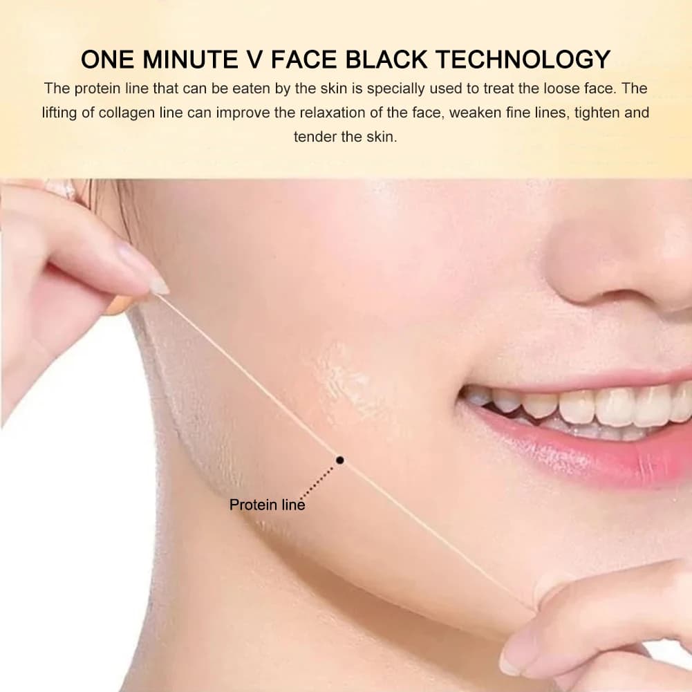 12pcs/bag Collagen Face Lifting Thread No Needle Skin Firming Collagen Threads Wrinkle Remove Face Lift Lines Skin Care Supplies