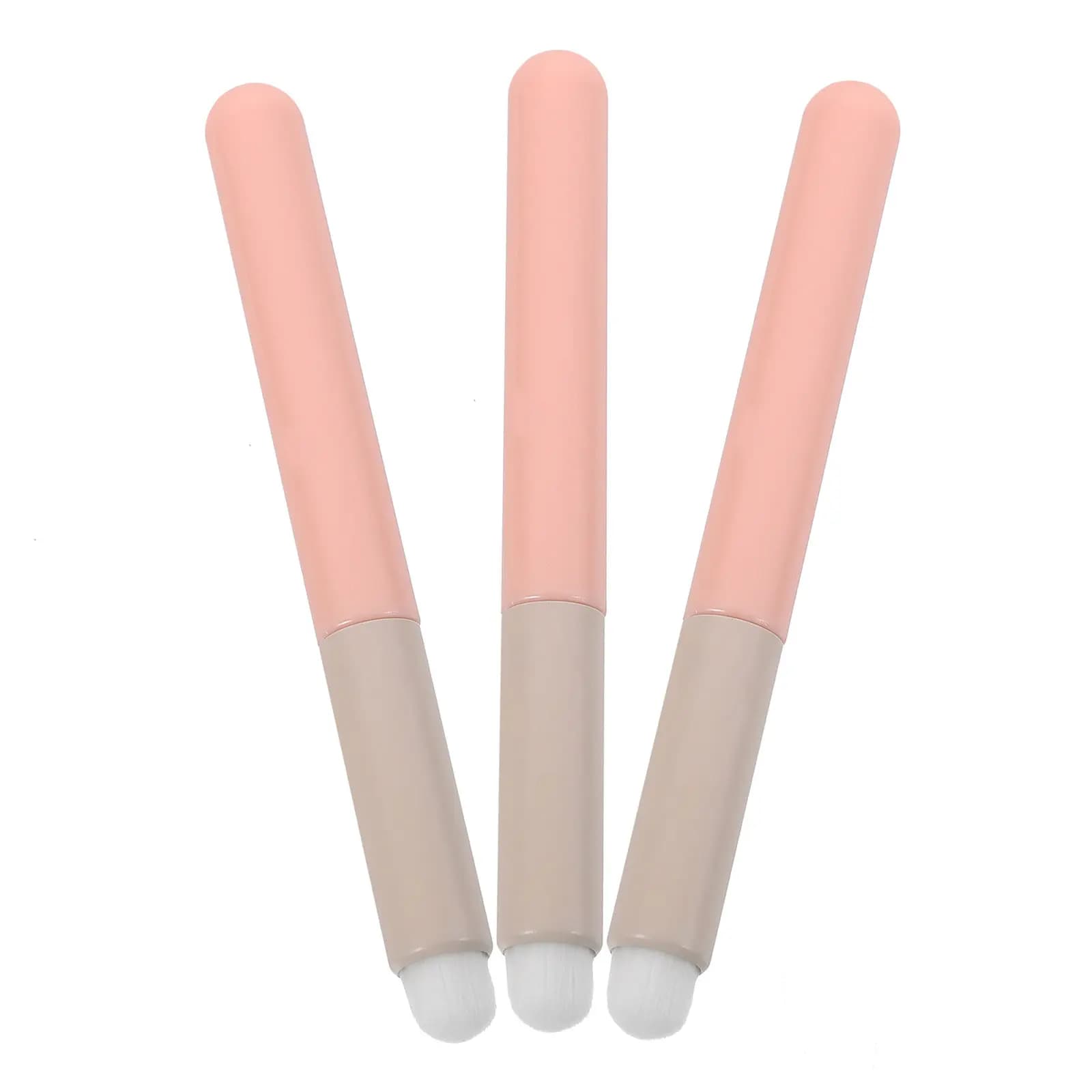 Set di pennelli per labbra da 3 pezzi, applicatore ergonomico portatile leggero per rossetto lucido, per donne, pennelli per trucco, strumenti da viaggio