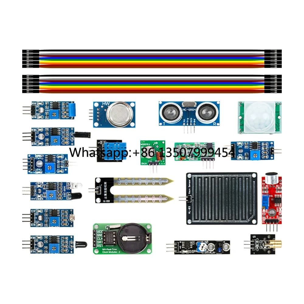 Kit di Sensori per Raspberry Pi 3 e Raspberry Pi 2 Modello B, Pacchetto Moduli Elettronici con 16 Tipi di Sensori