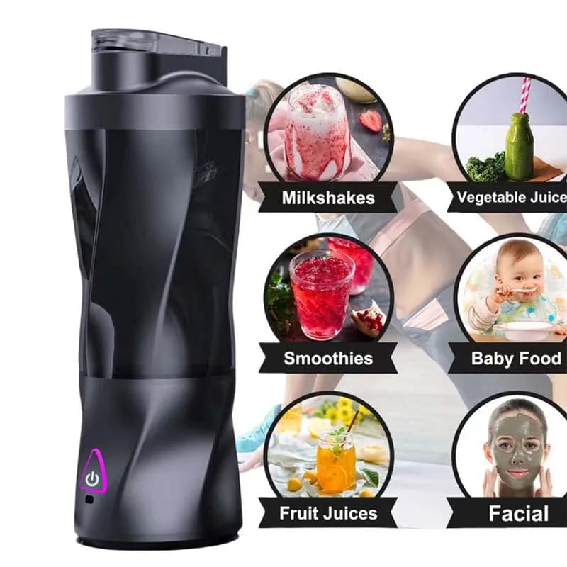 2025 NEW High Power Rechargeable Spremygrumi Frullator Portable Frullator Electric Spremygrumi Cup and Shaker Manual for Protein