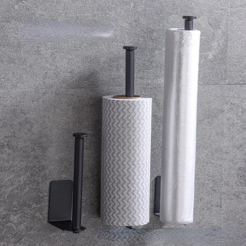 Porta carta igienica per montaggio a parete per WC Porta carta igienica per bagno in acciaio inossidabile Accessorio per carta in rotolo da cucina Porta accessori per asciugamani