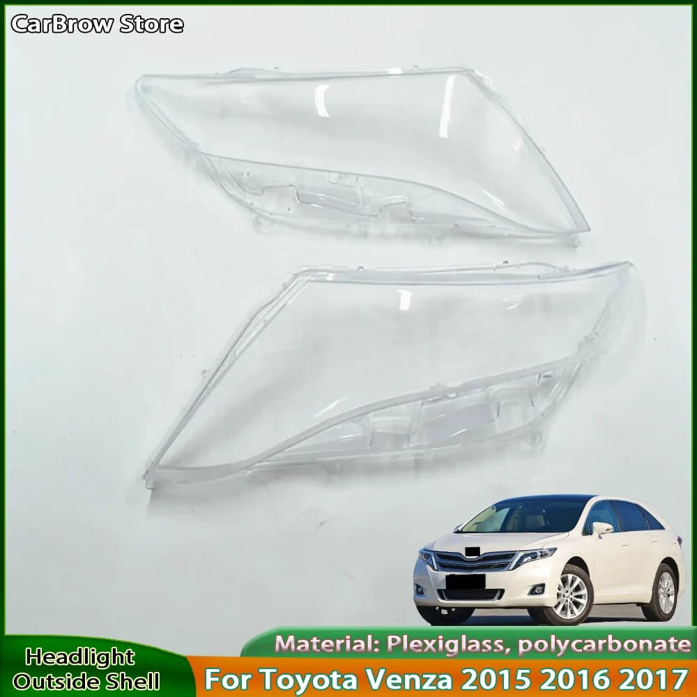 Per Toyota Venza 2015 2016 2017 Faro Anteriore Copertura Maschera Trasparente Faro Lampada Borsette Sostituire Paralume Originale Plexiglass