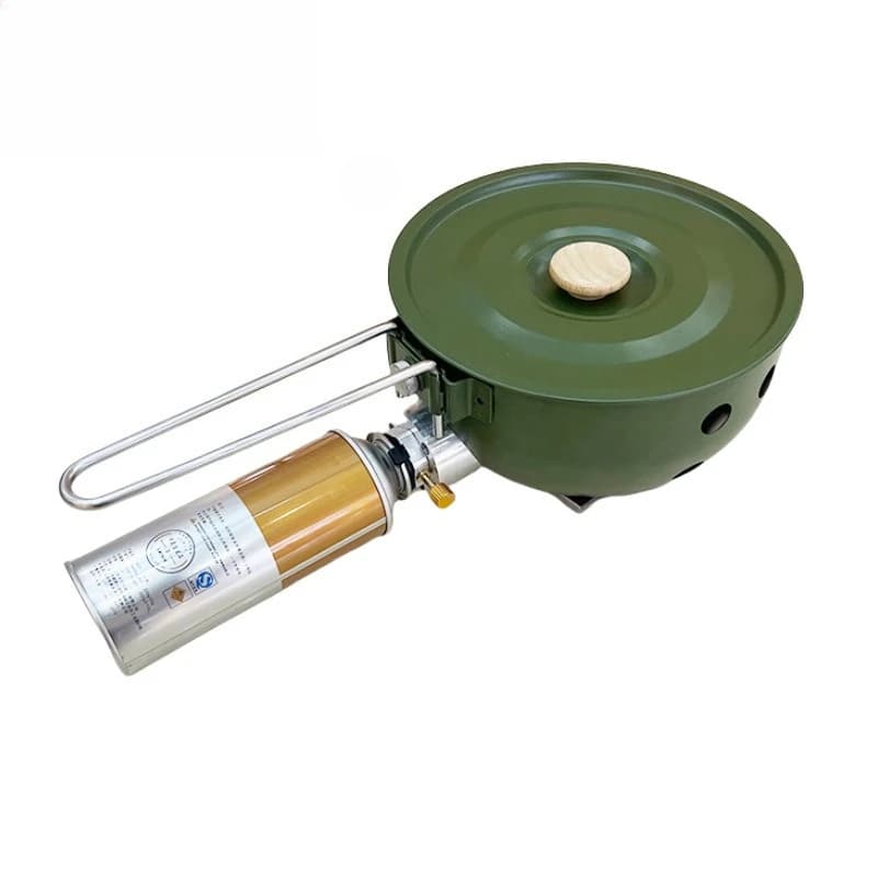 Portable Outdoor Cassette Stove Integrated Pot Integrated Stove Camping Travel Picnic Pot