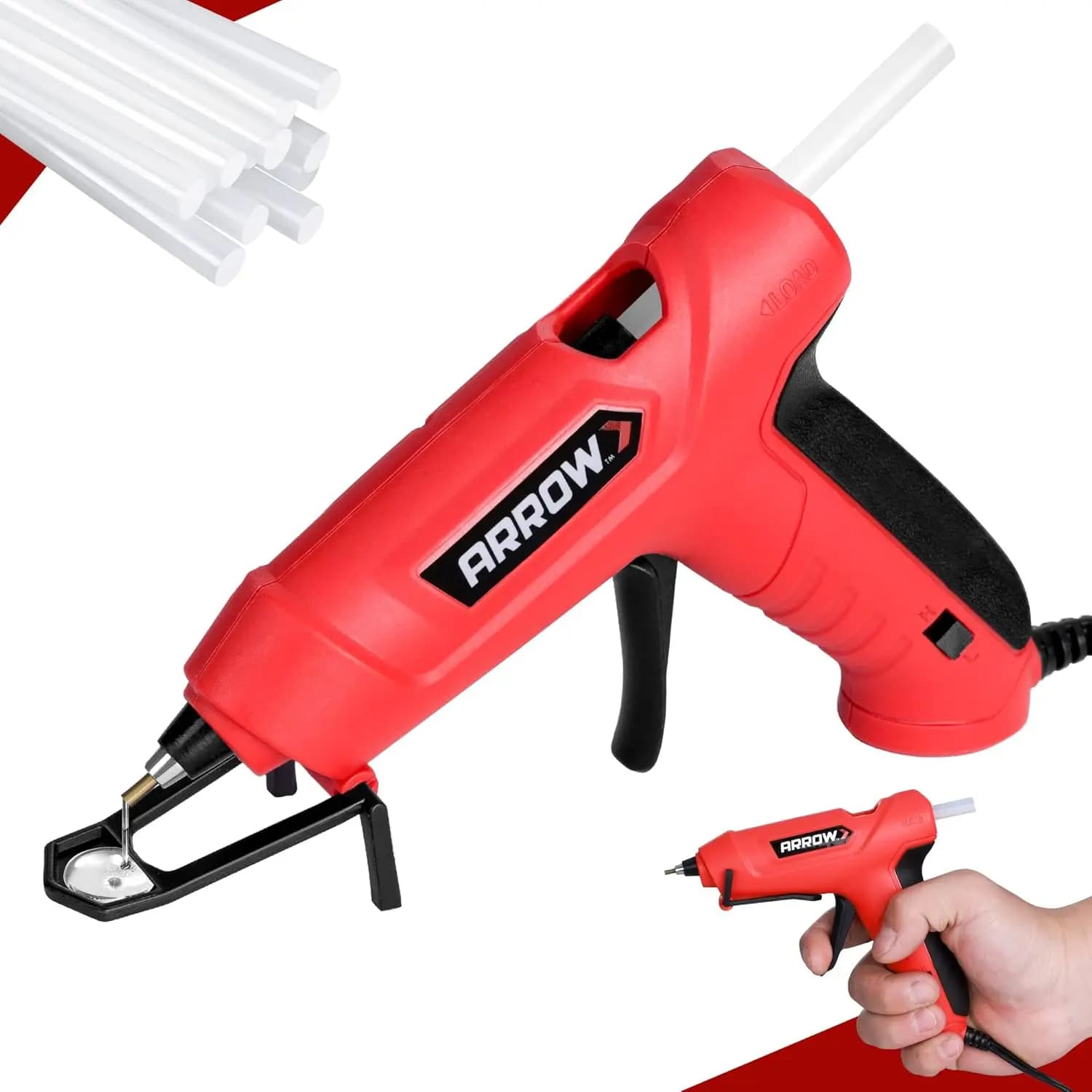 Mini Dual Temp Glue Gun Kit with 24 Glue Sticks, Fast Heating for Crafts, DIY, Quick Repairs