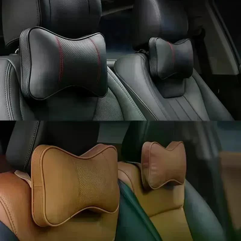 2PCS Top Quality Car Neck Pillows Headrest Neck Pillow Support Auto Universal Seat Soft Breathable Interior Decoration