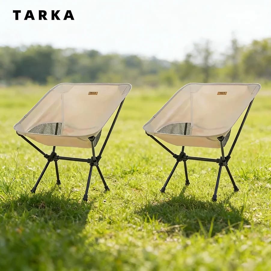 TARKA 2 sedie pieghevoli per campeggio all'aperto set di sedie pieghevoli leggere portatili per giardino da spiaggia balcone cortile,