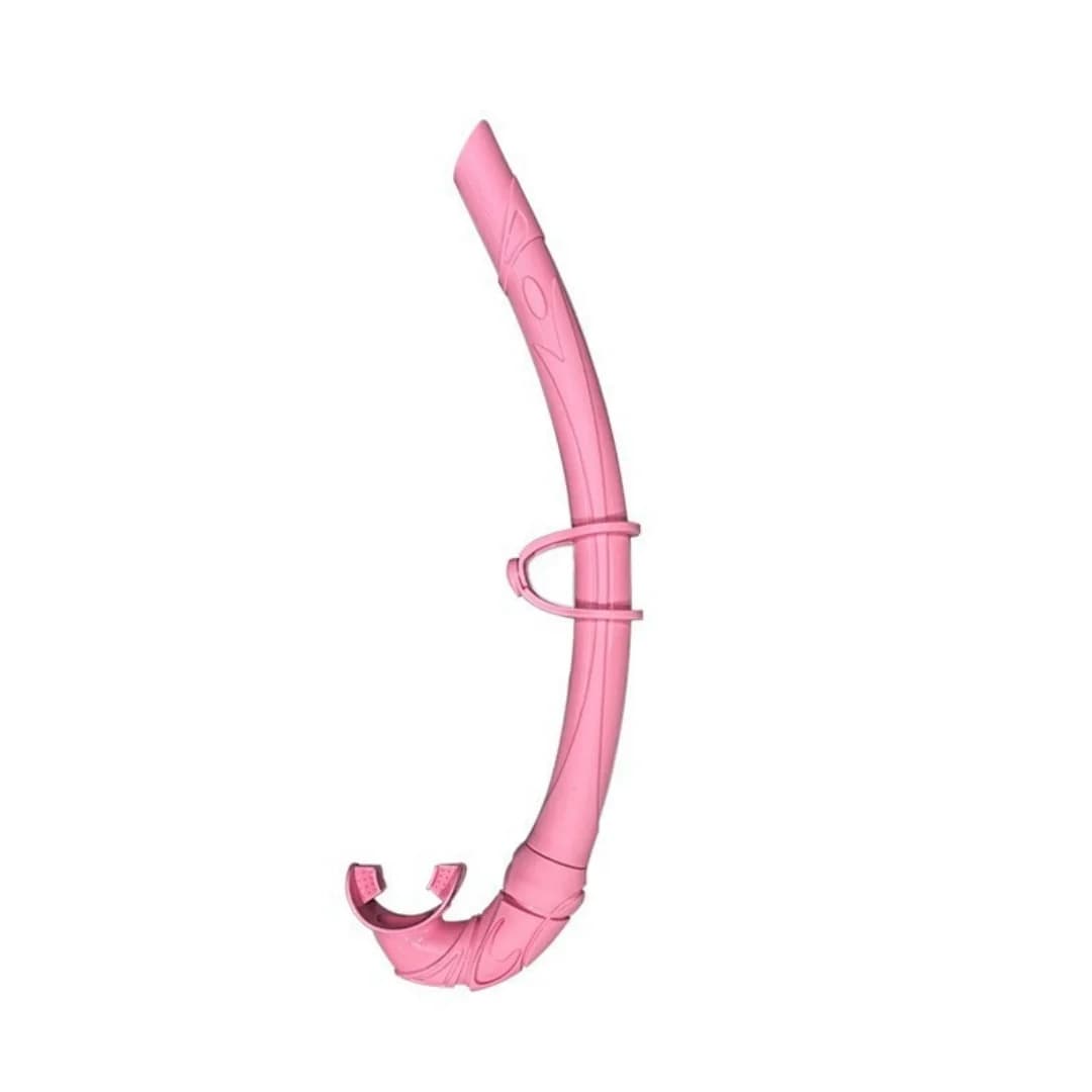 Snorkeling pipe for apnea: liquid silicone wet type, folding design for snorkeling