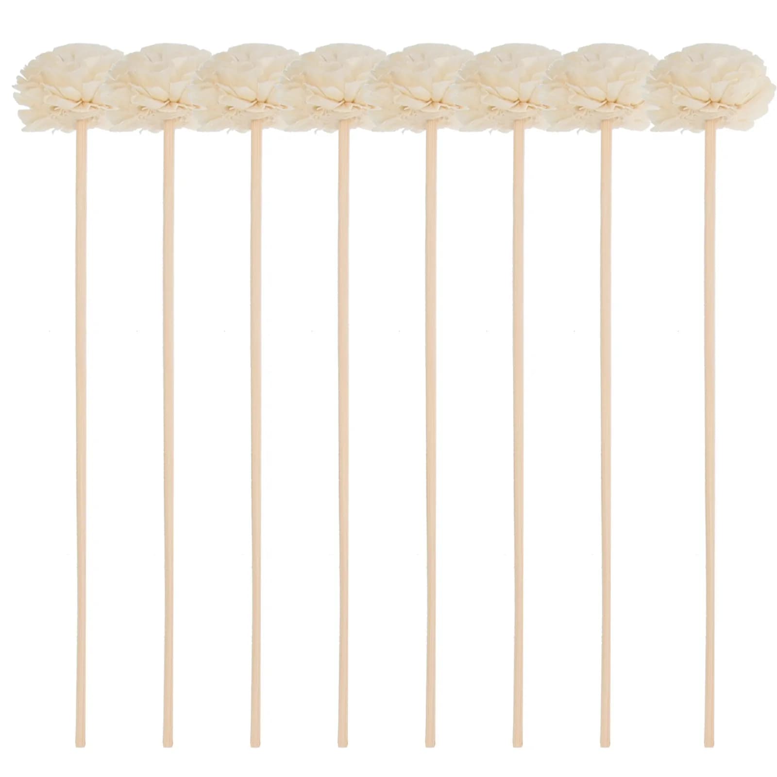 10 bastoncini diffusori di profumo con fiori secchi, perline in legno naturale, bastoncini aromatici per la decorazione di casa, soggiorno, cucina