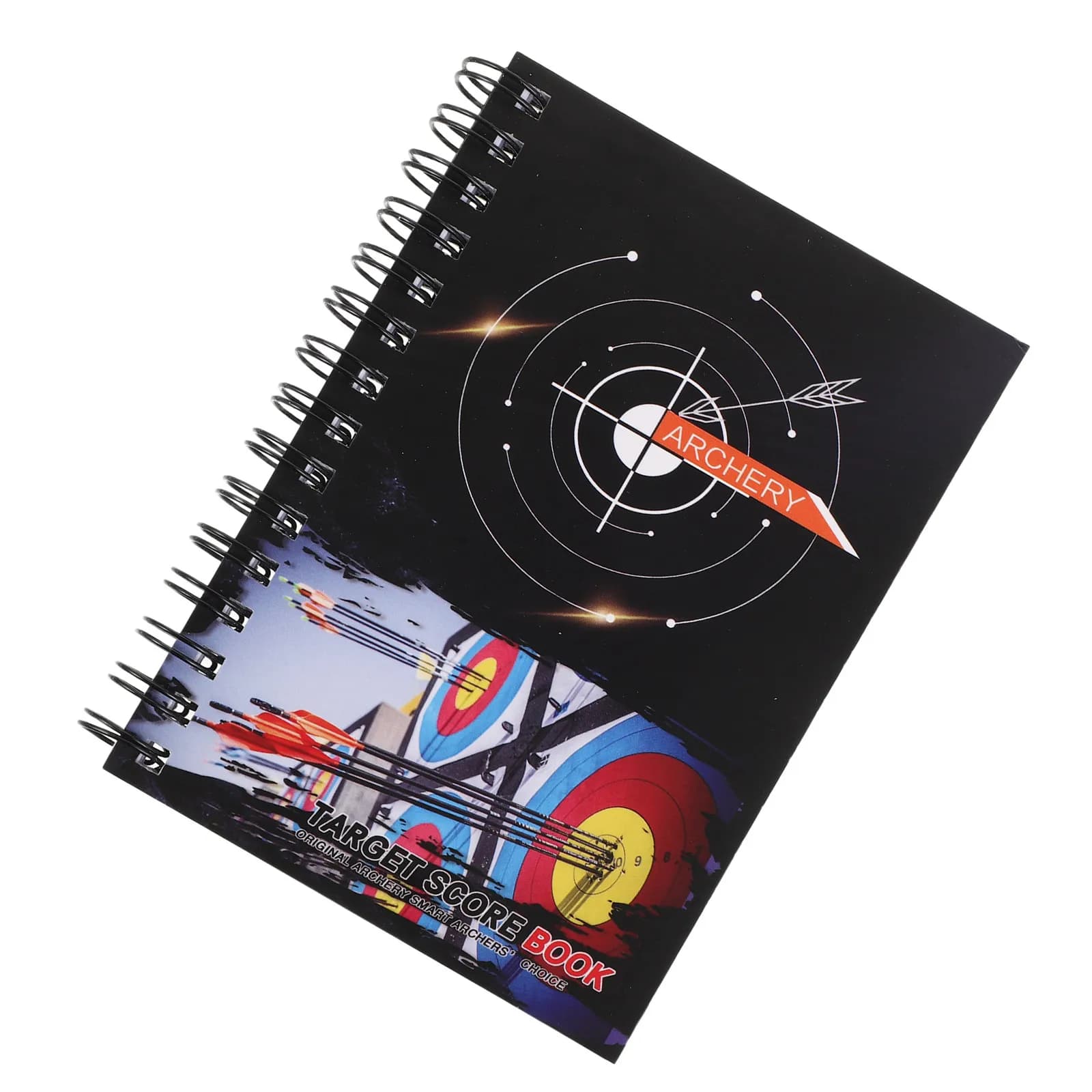 Quaderno per Punteggio Tiro con l'Arco, Rilegato a Spirale, Portatile, Diario per Pratica al Bersaglio, Competizioni e Tornei