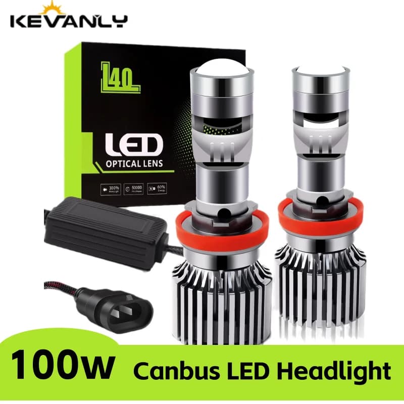 H7 Lenti Laser A LED Per Auto H10 9005 HB3 9006 HB4 H11 Mini Lente H4 Faro Laser Lampadina Proiettore Lente A LED 120W 12V Lampade Auto