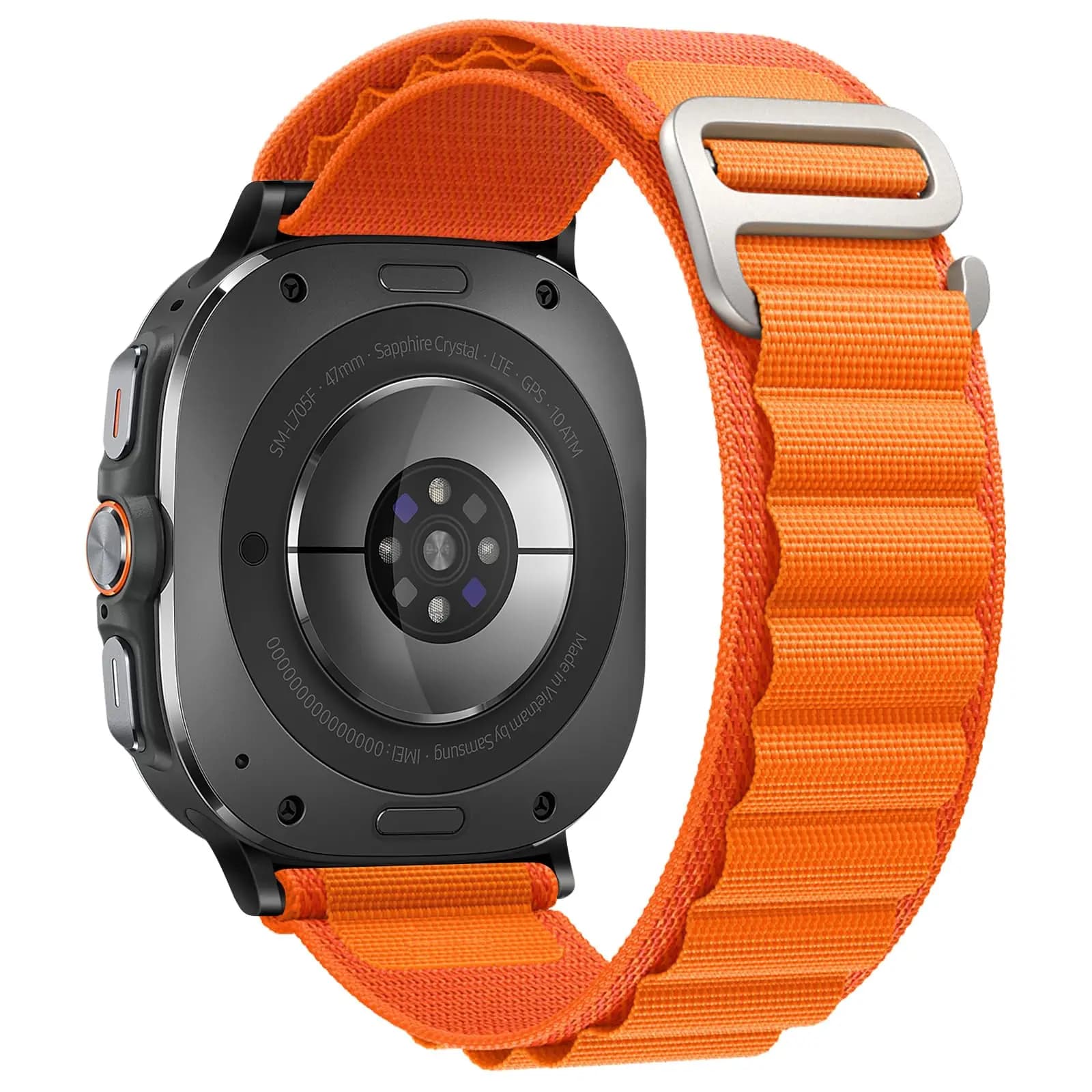 Cinturino sportivo in nylon per Samsung Galaxy Watch 8 40mm/44mm/46mm Cinturino in nylon senza gap Loop per Galaxy Watch 8 Classic 46mm