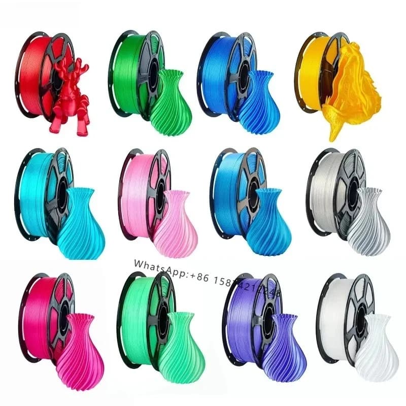 3D Printing Consumables PLA Silk 1KG 3D Printer Monochrome New Material Multi-Color Optional 3D Filament