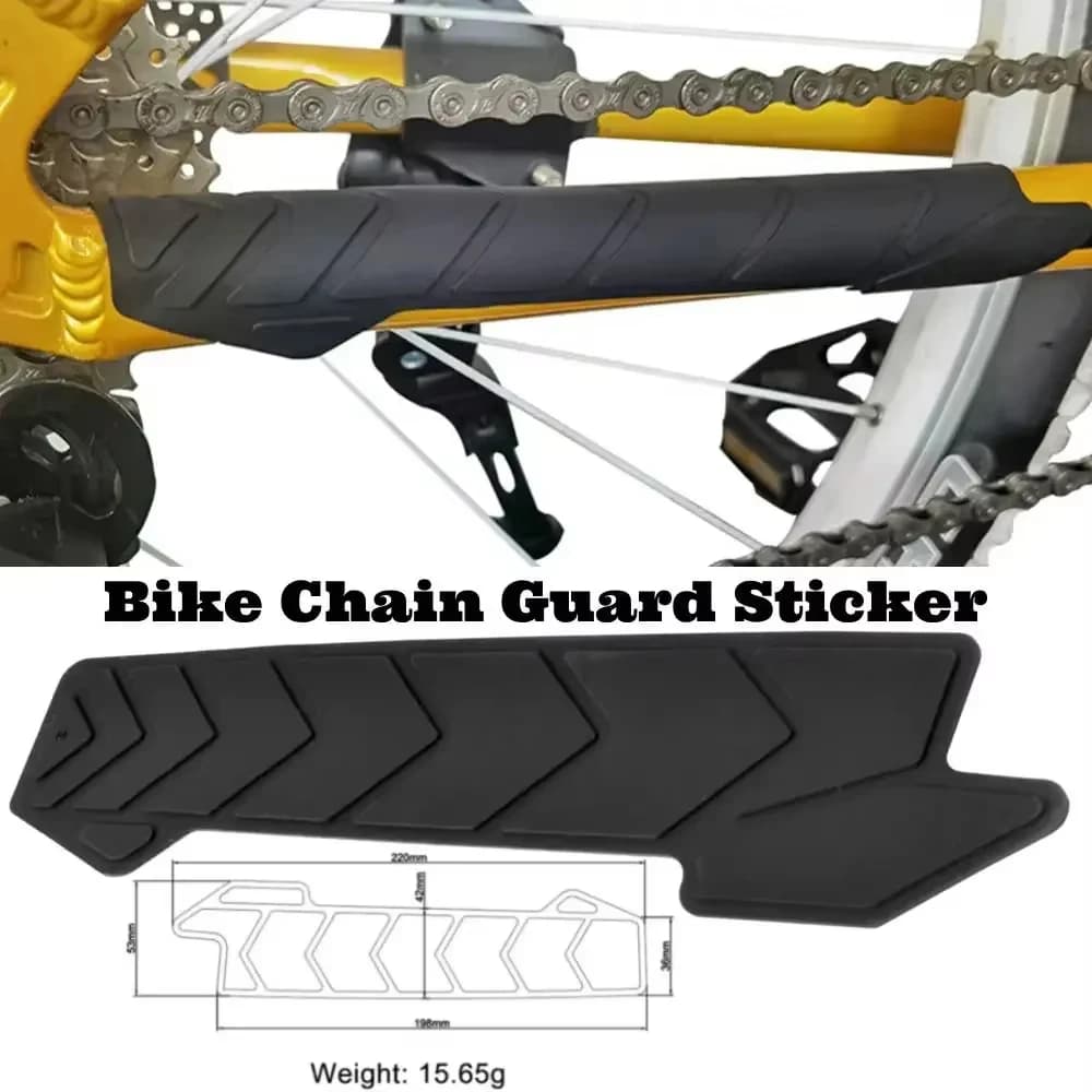 Adesivo Protettivo per Catena Bici in Silicone, Protezione Telaio Bicicletta, Adesivo Antigraffio per Catena, Accessori MTB