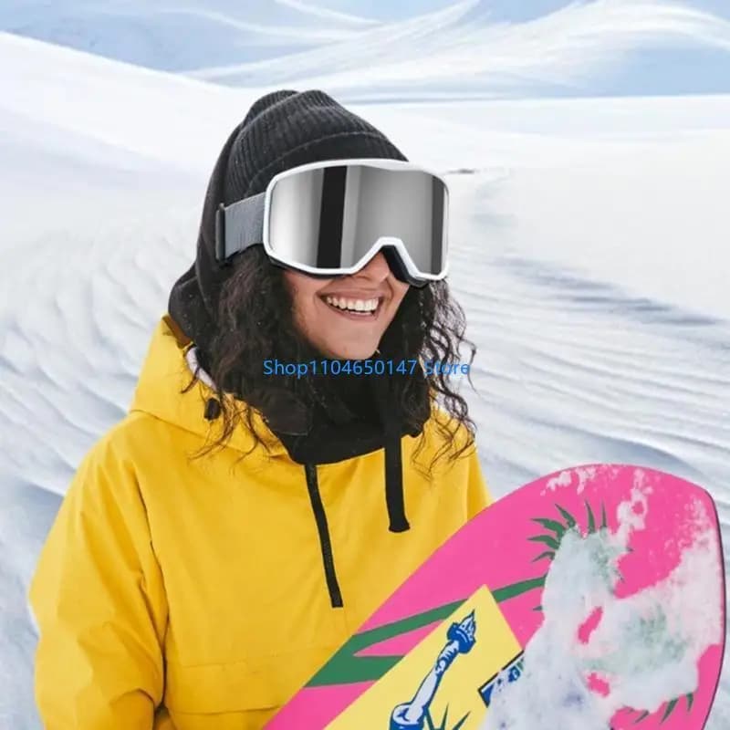 Occhiali da sci a doppio strato Occhiali da snowboard Occhiali da sci antiappannamento per uomo donna