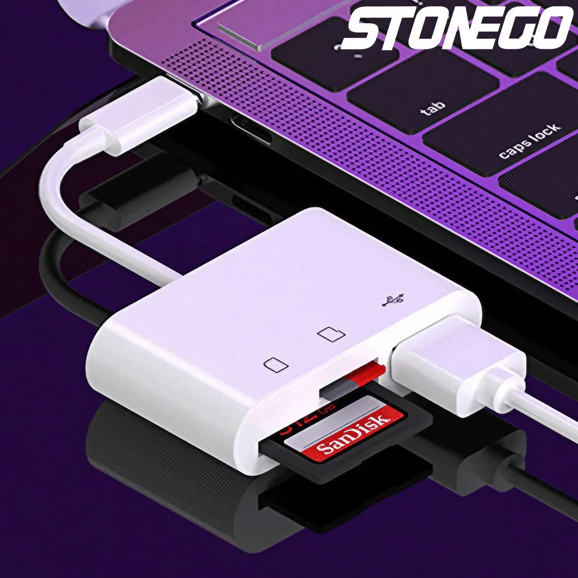 Adattatore Micro USB tipo C 3 in 1 Lettore di schede SD USB TF Adattatore per scheda di memoria USB-C per MacBook Samsung Huawei XiaoMi Telefono portatile