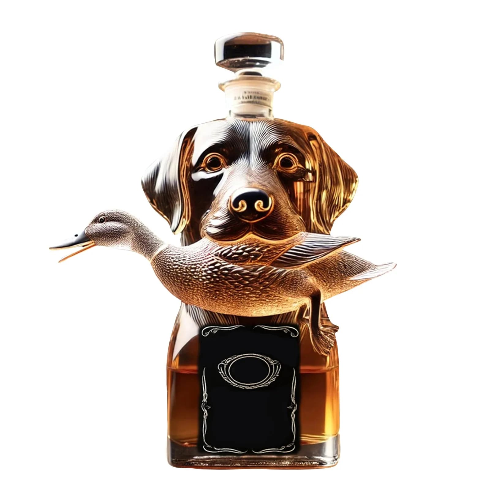 2025 Nuovo interessante hound che tiene una bottiglia di vino degli animali, interessanti utensili per il vino con decorazioni artistiche per la casa