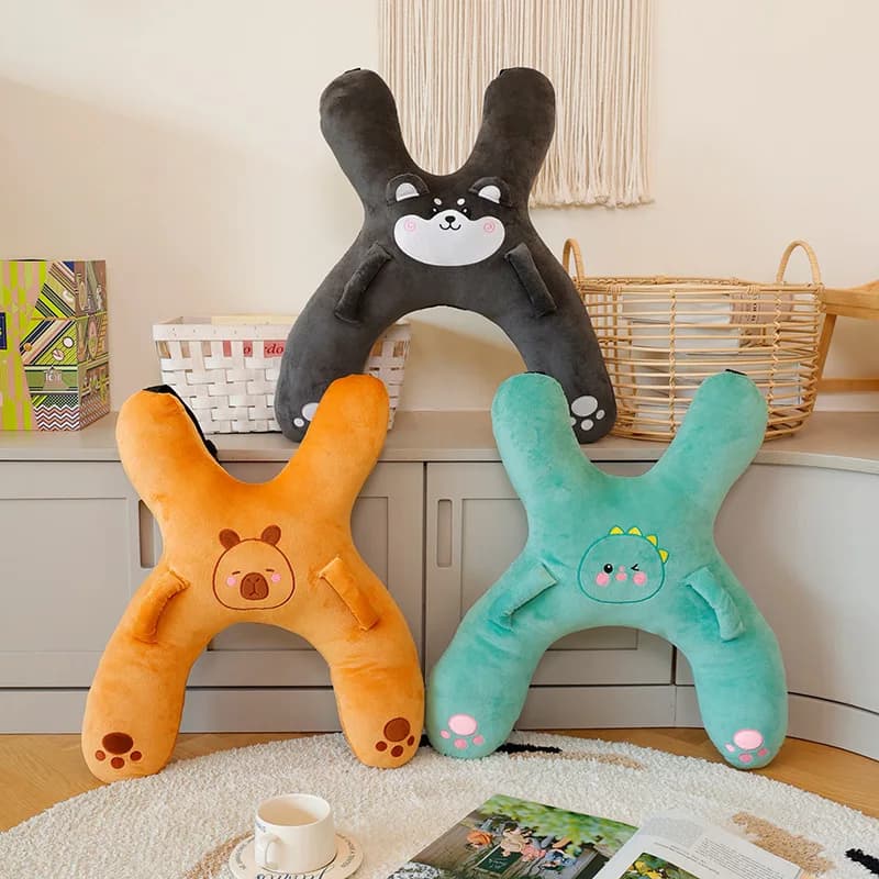 Cuscino per dormire, cuscino per sedile, viaggio in auto, cuscino per sedile con supporto per il collo, poggiatesta per sedile a forma di Husky