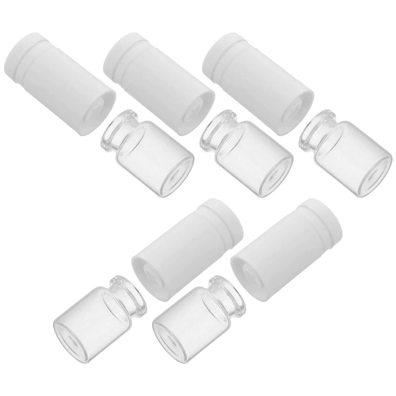 5Pcs Dual-Chamber Dispenser Bottle Set Travel Friendly Water Oil Isolation Lotion Container for Face Cream Moisturizer Essential