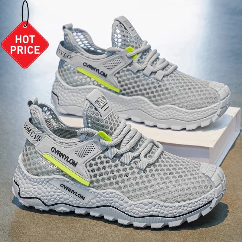 Scarpe da corsa traspiranti da uomo, sneakers da passeggio in rete, scarpe sportive leggere da jogging, scarpe casual morbide da uomo, scarpe da tennis