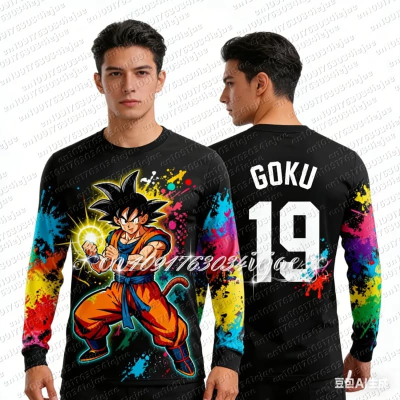 Sleeve T-shirt Dragon Ball Z 2026, Comfortable and Breathable, Goku Theme, Rapid Drying