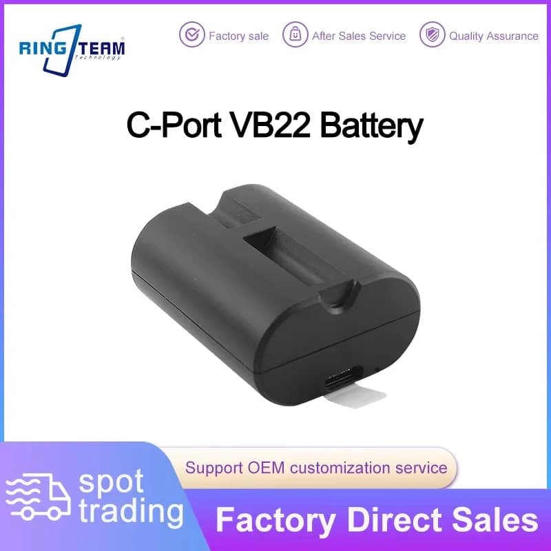 Per Godox V480 Flash 7.2V 2200mAh USB-C Ricaricabile VB22 Batt con Protezione Intelligente Hi-Cap 650 Full-Pwr Flash 1.7s Recycle