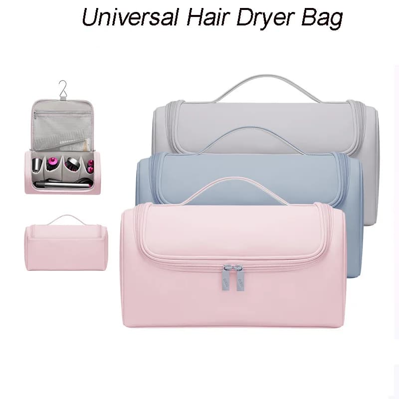 Borsa Portatile per Asciugacapelli in PU Antigraffio, Custodia da Viaggio per Arricciacapelli, Organizer per Asciugacapelli Dyson Airwrap
