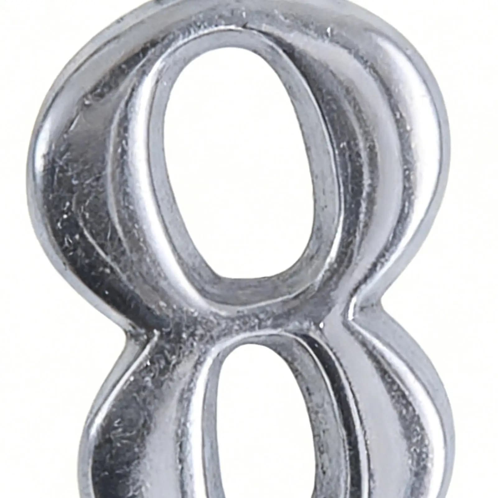 Stainless Steel Candle Holder Set, Numeral Candle Holder for Cake, Children, Adults, Boys, Girls, Men, Women, Birthday Party