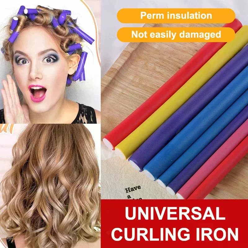 10 pcs Flexible Curling Caps Rod Bigodini Makers Foam Soft Bendy Twist Riccioli Flexi Rollers Tools For Styling No Heat Roller
