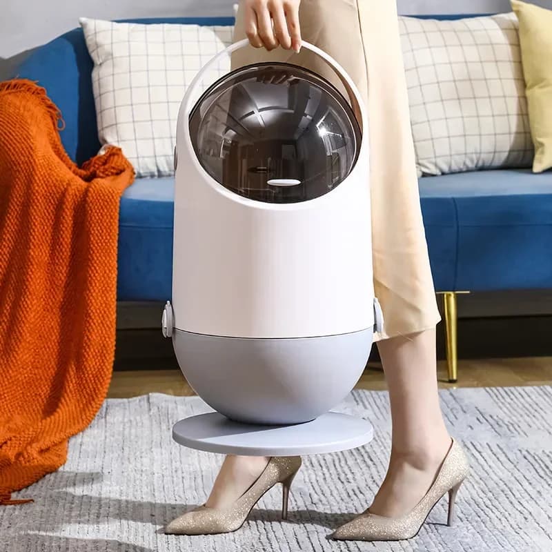 Trash Can, Household Light Luxury, Creative Bathroom, Kitchen Trash Can, Living Room, Sanitary Napkin, Toilet Storage Basket