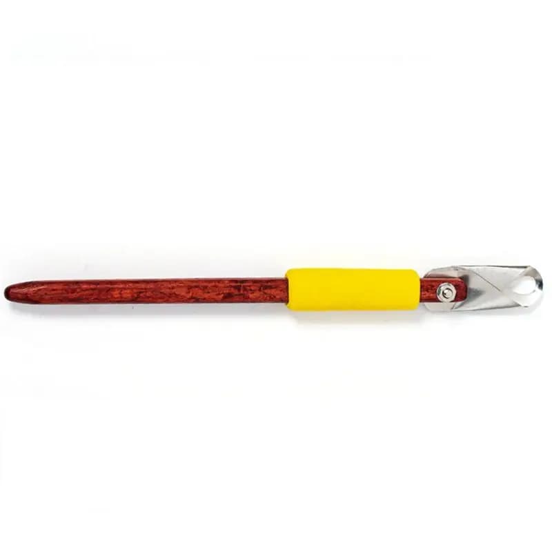 Superior AA63 Pottery Carving Scraper Red Rosewood Handle Ring Single-Head Scraper DIY Texture Scraping Texture Carving