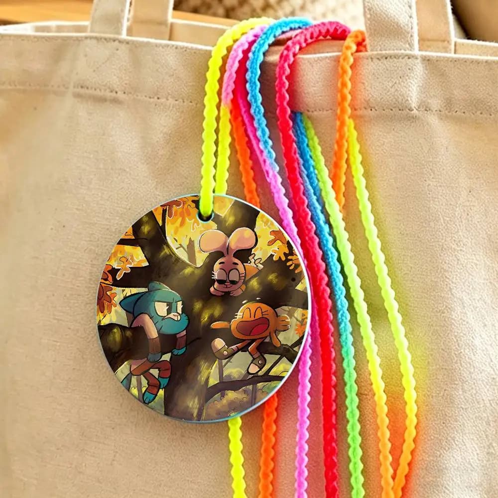 Incredibile Etichetta per Bagagli in Pelle G-Gumball D-Darwin, Targhetta Identificativa per Valigie, Porta Nome e Indirizzo per Accessori da Viaggio