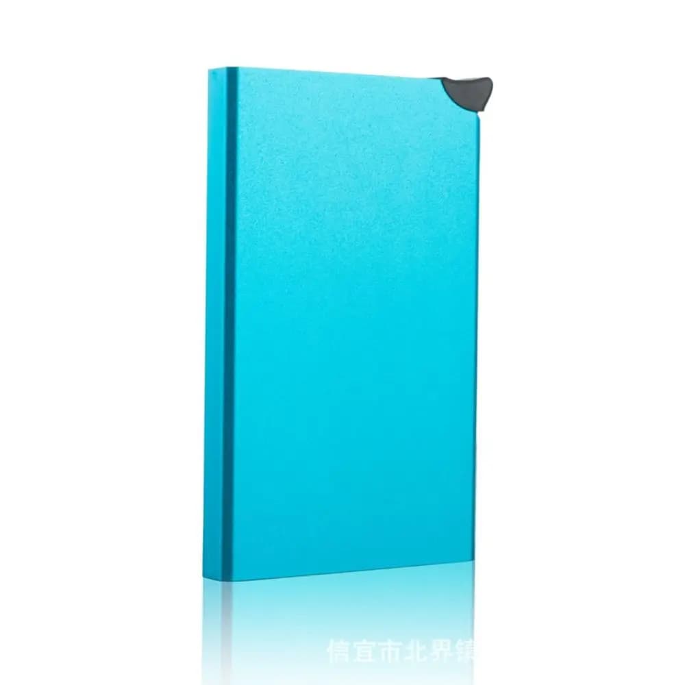 Aluminum Alloy Credit Card Holder Automatic Pop Up ID Card Protector Purse Anti-theft Wallet RFID Blocking Card Box Business
