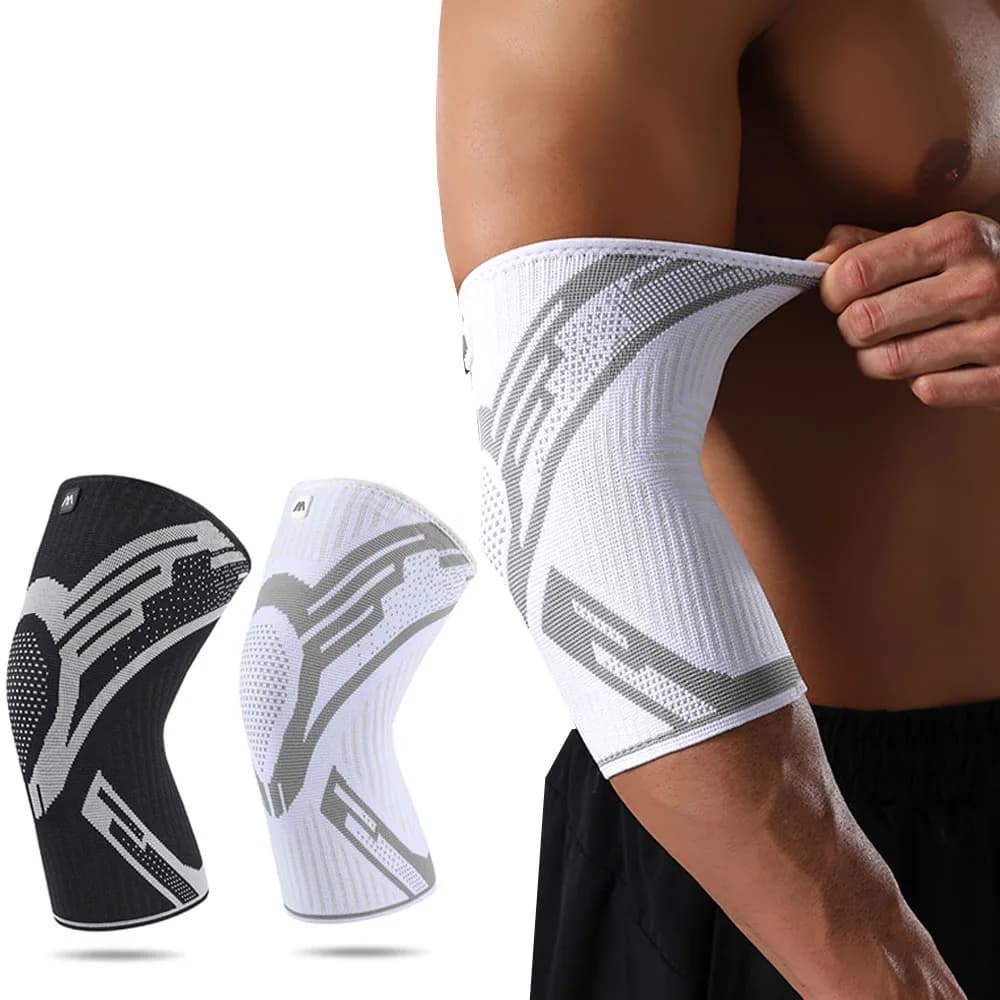 1Pcs Elbow Support Elastic Gym Sport Elbow Protective Pad Absorb Sweat Sport Basketball Volleyball Tennis Arm Sleeve Elbow Brace