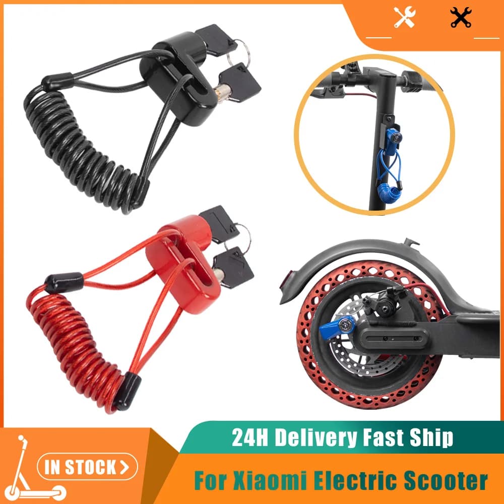 Blocco rotore freno a disco universale antifurto per Xiaomi M365 Pro Pro2 Mi3 Scooter bici moto blocco di sicurezza promemoria molla