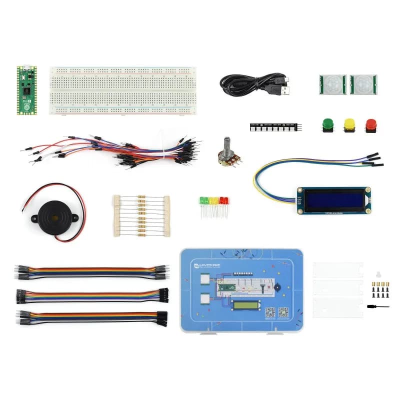 Raspberry Pi Pico 2 microcontroller card, based on the official RP2350 chip, dual-core design and dual-hitecture, various development