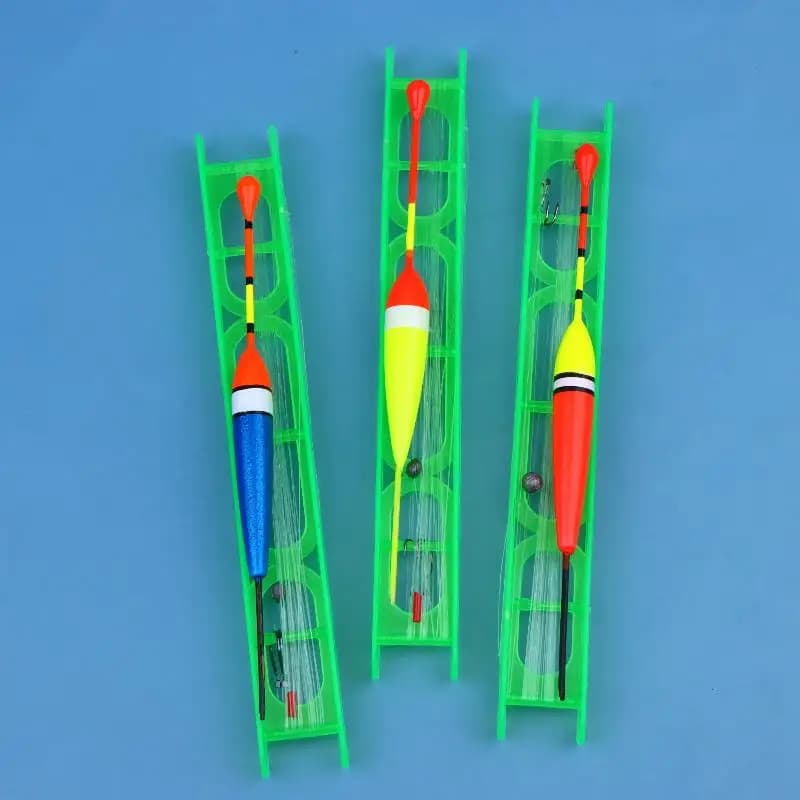 10Pcs Shallow Water Floating Line Group Floating Fishing Line Fish Hook Beginner Hand Rod Accessories Vertical Fish Floating