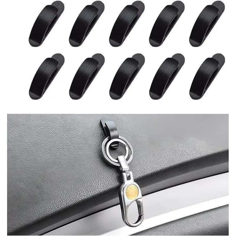 8 Pcs Heavy Duty Car Hook Self Adhesive ABS Traceless For Car Storage Pack Pack Practical Multi Purpose