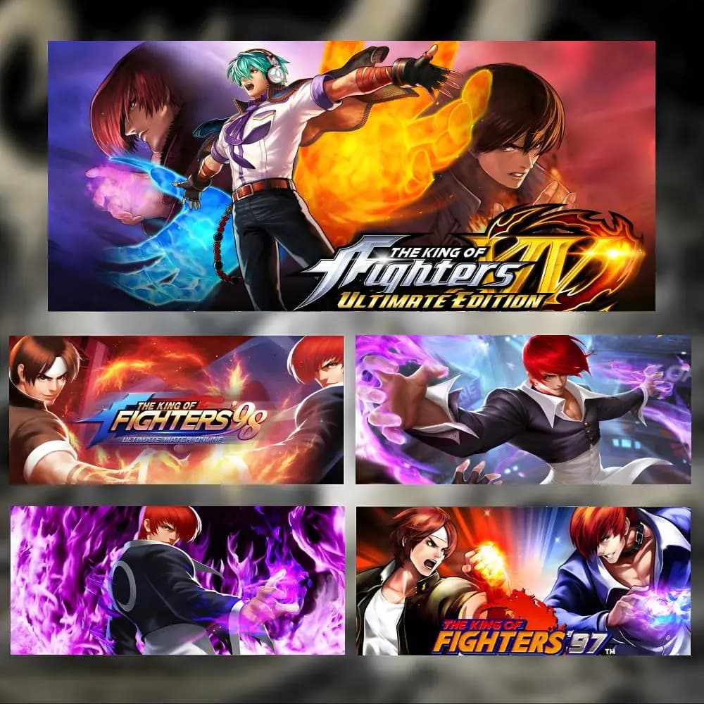 fighting game statue cosplay T-The King of Fighters Mouse Pad Large Thick Desk Pad Stitched Edges Gaming Mouse Mat for PC