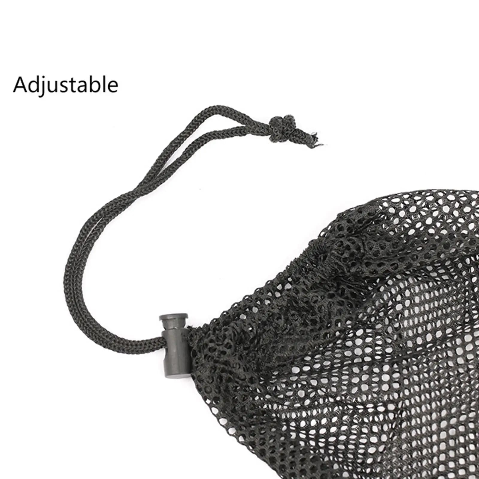 Borsa in rete di nylon per palline da golf, sacca con coulisse di grande capacità per allenamento, palestra e campeggio