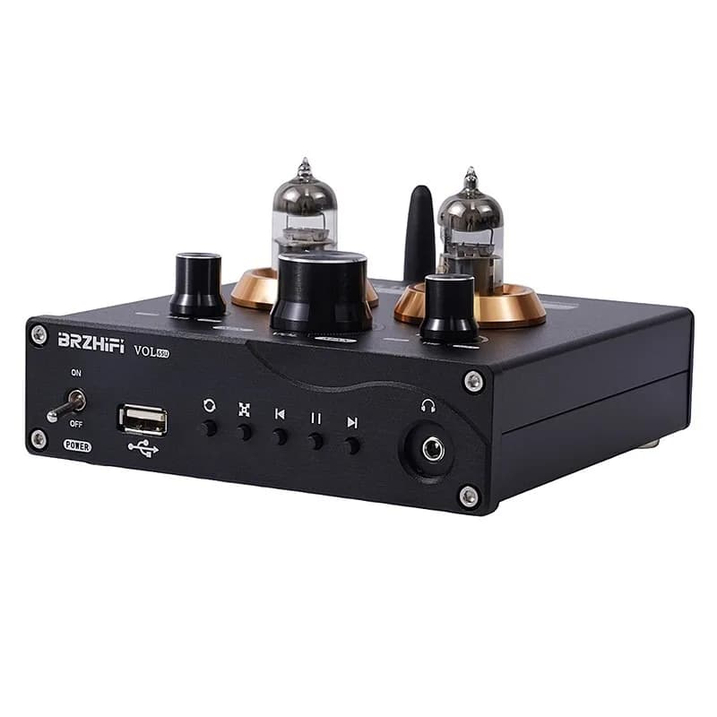 Preamplificatore valvolare audiofilo 65U Chiavetta USB Scheda TF Lettore senza perdita Amplificatore audio anteriore Amplificatore per cuffie