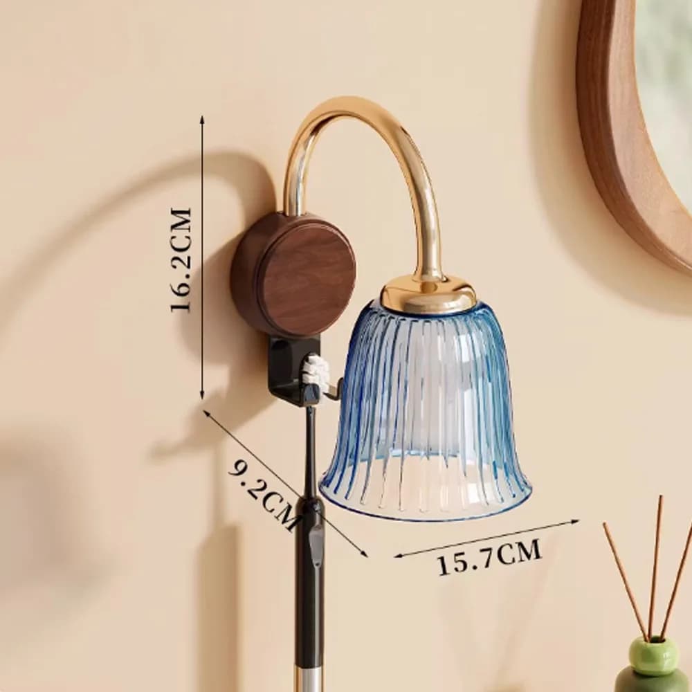 No Drill Installation Flower Toothbrush Cup Holder Durable Wall-Mounted Magnetic Drainage Toothbrush Organizer