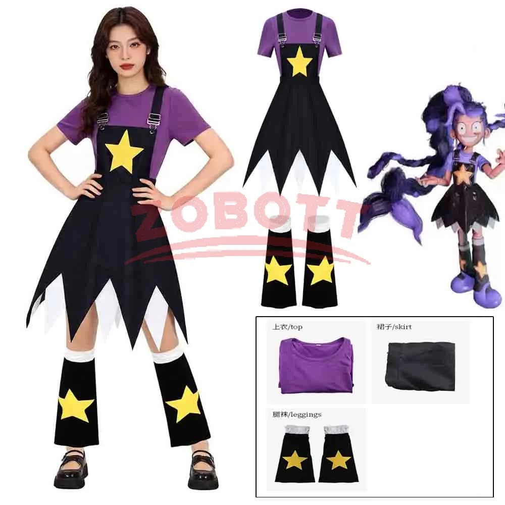 Costume Cosplay Lily Lovebraids, Top, Gonna, Calze, Uniforme per Halloween e Carnevale, Set Completo 'Playtime Chapter 5' Disponibile