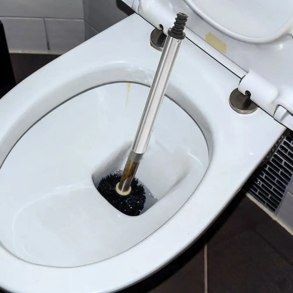 Adattatore filettato per ricambio manico spazzola WC, Asta inferiore per spazzola WC, Strumento per la pulizia del WC