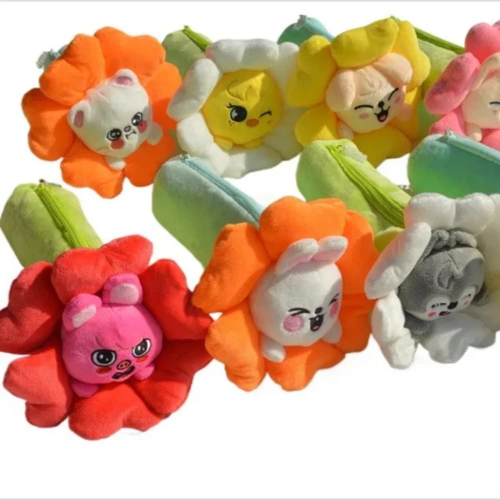 Peluche SKZOO Straykids, Giocattoli di Peluche per Bambini, Astuccio, Portafoglio Cartoon, Regalo per Ragazze e Ragazzi