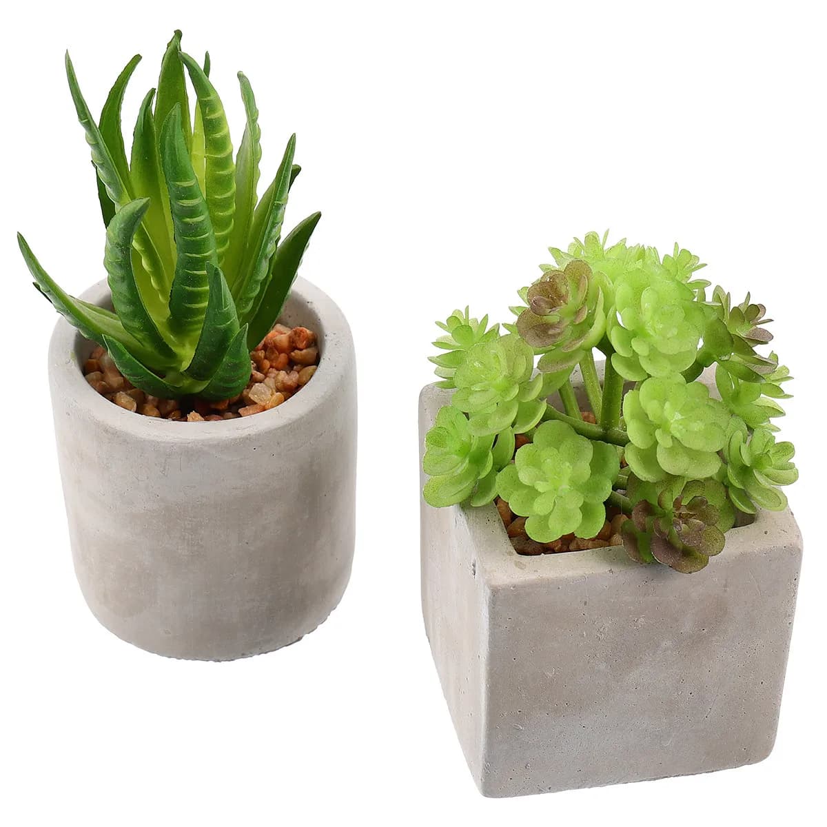 2Pcs Simulation Potted Plant Artificial Succulent Green Plant Decoration Home Office Living Room Imitated Bonsai