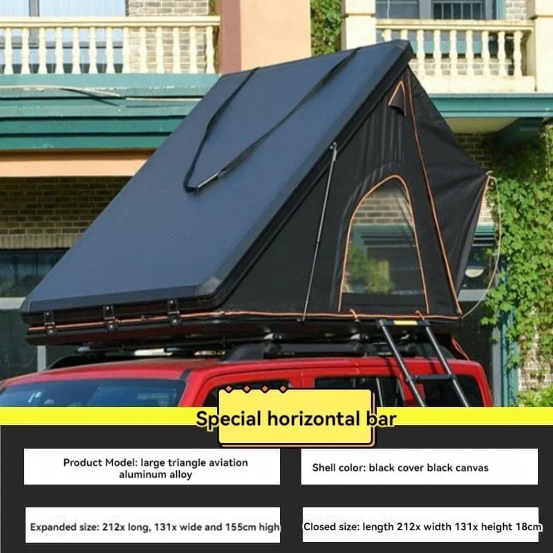 New Foldable Roof Tent for Auto, Automatic Hydraulic Opening, in Aluminum Alloy, Solar, for External Camping