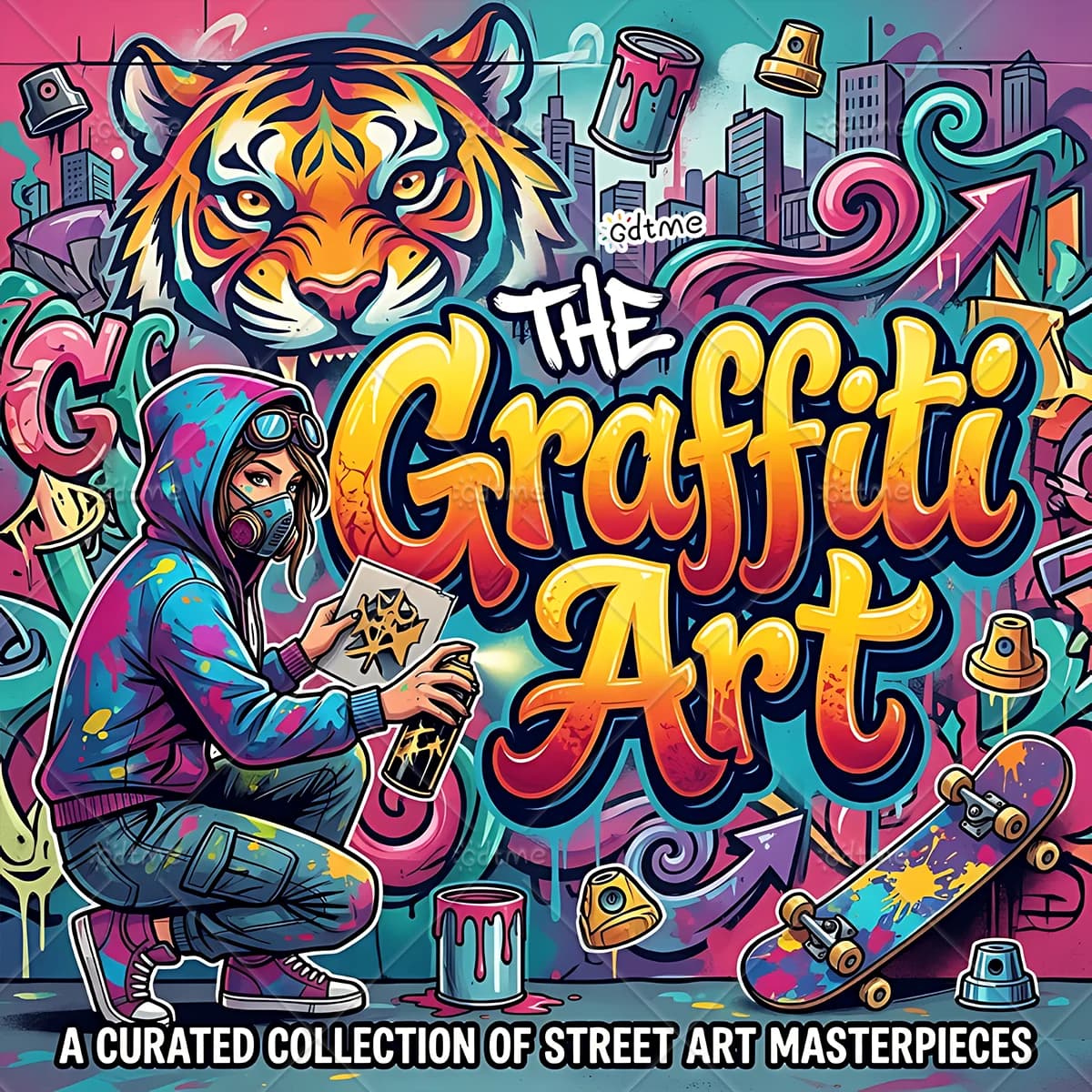Graffiti Art Bold-easy Patterns Coloring Book for Adults Cute Drawing Book Perfect Gift for Party and Birthday