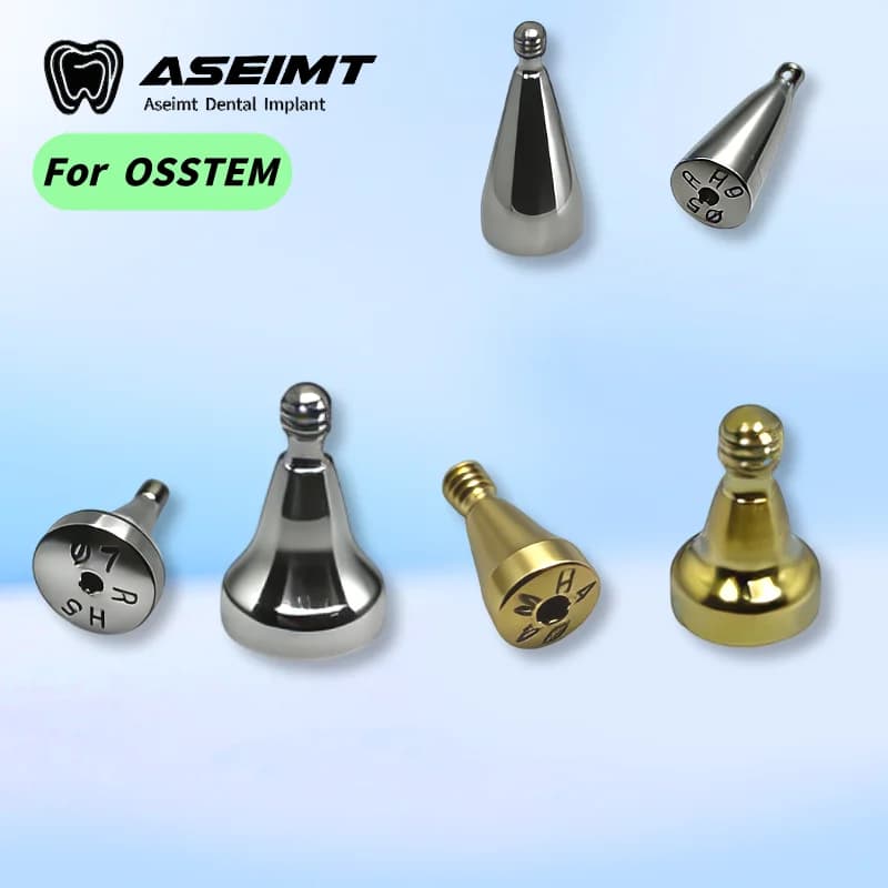 Cappuccio di guarigione per impianti dentali Osstem TC4ELI in titanio, personalizzabile OEM ODM, materiali dentali